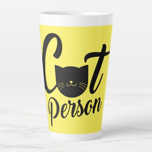 Kat Person Latte Mok (Voorkant)