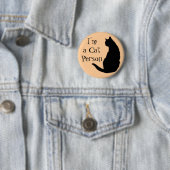 Kat Person Ronde Button 5,7 Cm (In situ)
