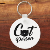 Kat Person Sleutelhanger (Voorkant)