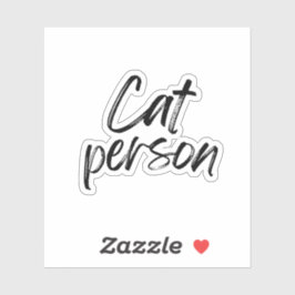 Kat Person Sticker