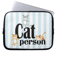 Kat Person Whimsical-Katten op strepen