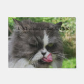 kat, personaliseren, sjabloon, dier, huisdier, lev deurmat (Voorkant)