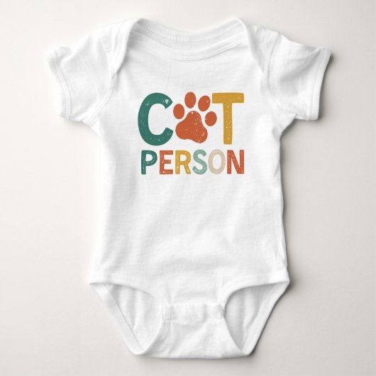Kat persoon poot ouders romper (Voorkant)
