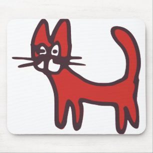 Kat Pet Animal Cartoon Comic Muismat