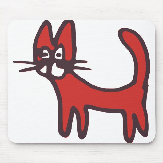 Kat Pet Animal Cartoon Comic Muismat (Voorkant)