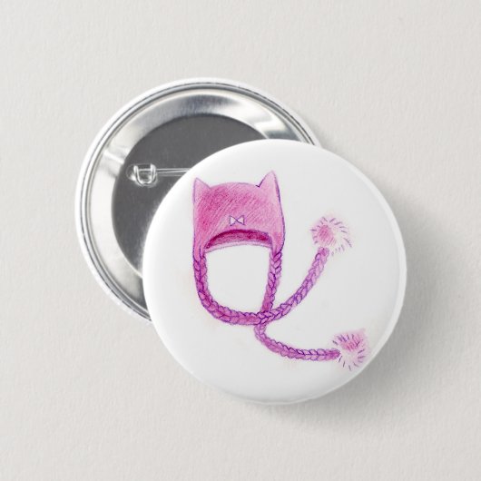 Kat Pet Button (Voorkant /achterkant)