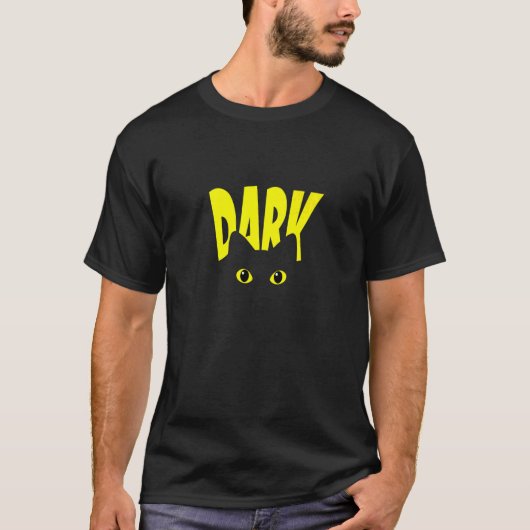 Kat Pet Dark Night Black Eyes T-shirt (Voorkant)