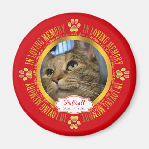 Kat Pet in Loing Memory Memorial Keepslag Magneet