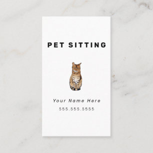 Kat Pet Sitting Visitekaartjes