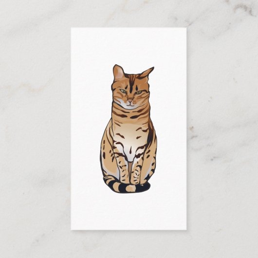 Kat Pet Sitting Visitekaartjes (Achterkant)