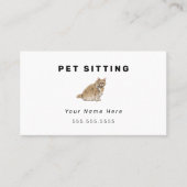 Kat Pet Sitting Visitekaartjes (Voorkant)