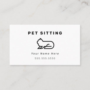 Kat Pet Sitting Visitekaartjes