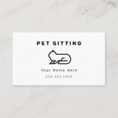 Kat Pet Sitting Visitekaartjes (Voorkant)