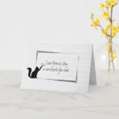 Kat Pet verliest sympathie voor Whitewash-out hout Kaart (Gele Bloem)