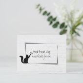 Kat Pet verloor sympathie van de dierenarts Briefkaart (Staand voorkant)