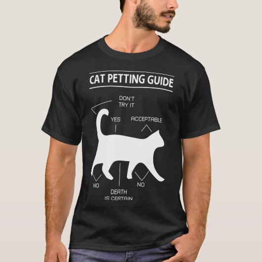 Kat Petting Guide T-shirt (Voorkant)