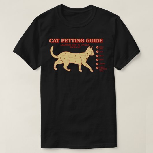 Kat Petting Guide T-shirt (Design voorkant)