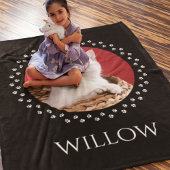 Kat Photo Blanket - persoonlijke toetsenbordweerga Fleece Deken