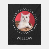 Kat Photo Blanket - persoonlijke toetsenbordweerga Fleece Deken (Voorkant)