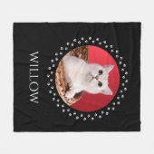 Kat Photo Blanket - persoonlijke toetsenbordweerga Fleece Deken (Voorkant (Horizontaal))