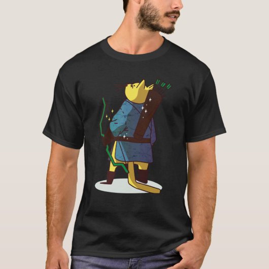 kat pijlen boogschieten t-shirt (Voorkant)