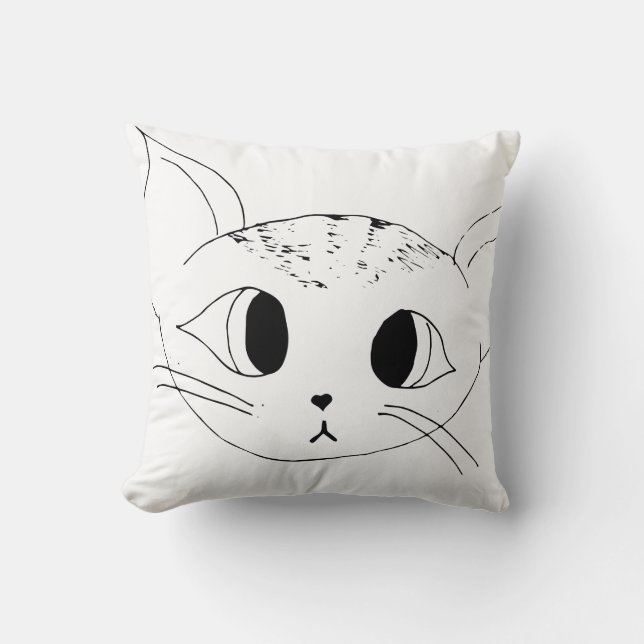 Kat Pillow Kussen (Voorkant)