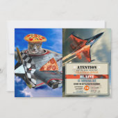 Kat piloot in het vliegtuig kaart (Voorkant)