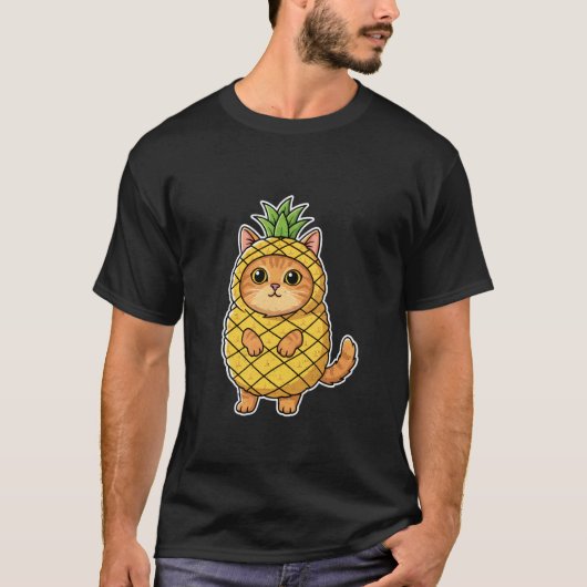 Kat Pinaappel Kostuum T-shirt (Voorkant)