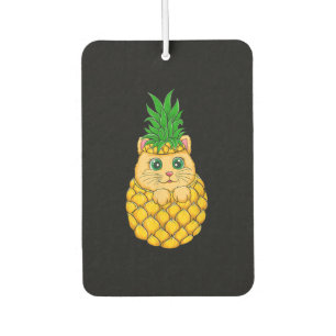 Kat Pineappel   Cute Cat Lover   Summer Fruit Gift Luchtverfrisser