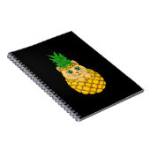 Kat Pineappel | Cute Cat Lover | Summer Fruit Gift Notitieboek (Rechterzijde)