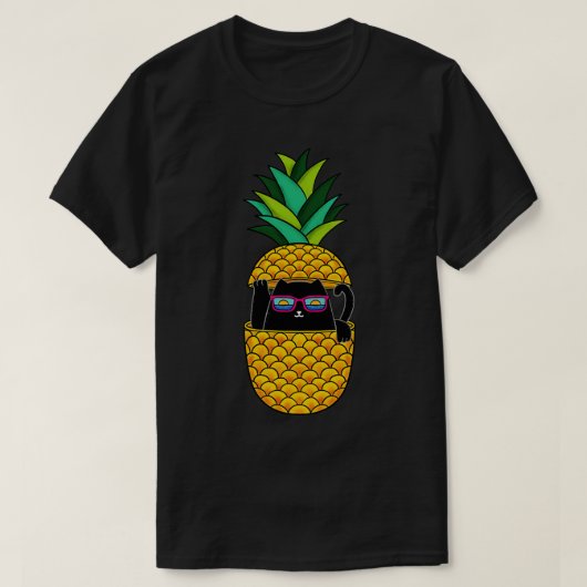 Kat Pineappel T-shirt (Design voorkant)