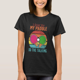 Kat Ping Pong Speler - Paddle Game Sport Toernooi T-shirt