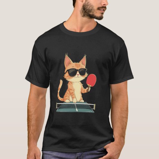 Kat Ping Pong T-shirt (Voorkant)