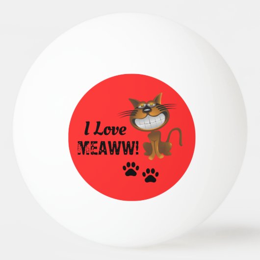 Kat Pingpongbal (Achterkant)