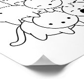 Kat-piramide - Kleurgroep van katten Pagina Poster (Hoek)