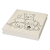 Kat-piramide - Kleurgroep van katten Pagina Rubberstempel (Stempel)