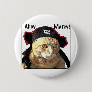 Kat Pirate Ronde Button 5,7 Cm