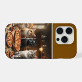 Kat Pizza Avond, iPhone Hoesje (Achterkant horizontaal)