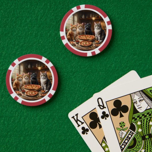 Kat Pizza Avond, Poker Chips (Pokertafel (Dubbel))