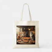Kat Pizza Avond, Tote Bag (Achterkant)