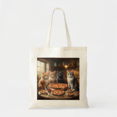 Kat Pizza Avond, Tote Bag (Voorkant)