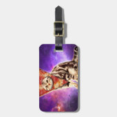 Kat-pizza Bagagelabel (Voorkant verticaal)