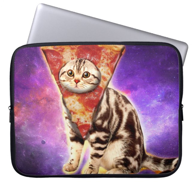 Kat-pizza Laptop Sleeve (Voorkant)