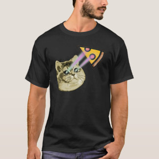 Kat Pizza Meme Laserogen Zware Ademhaling T-shirt