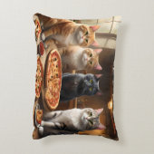 Kat Pizza Nacht, Accent Kussen (Achterkant (Verticaal))