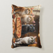 Kat Pizza Nacht, Accent Kussen (Voorkant(Verticaal))