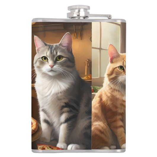 Kat Pizza Nacht, Heupfles (Achterkant)