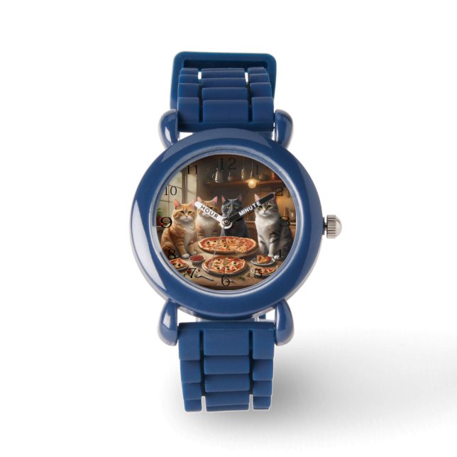 Kat Pizza Nacht, Horloge (Voorkant)