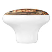 Kat Pizza Nacht, Keramische Knop (Zijkant)