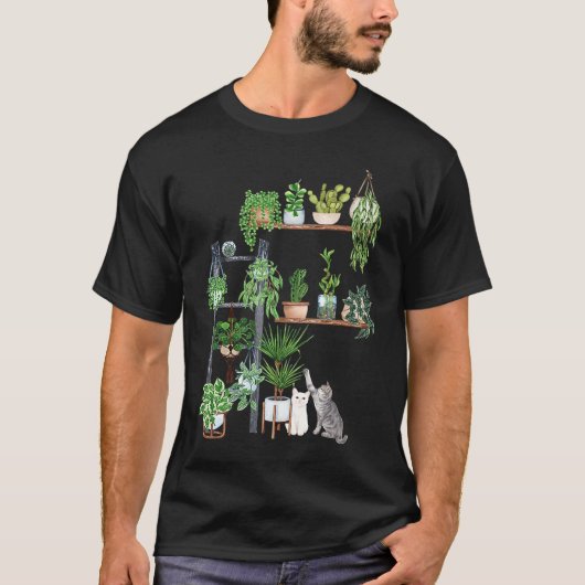 Kat Plan Ca Kat Plant Moeder T-shirt (Voorkant)